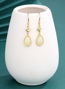 Bijoux fantaisie pour femmes, bijoux fins, boucles d'oreilles, ensemble de bijoux fantaisie, bijoux en argent 925, bijoux en argent sterling 925, forme de goutte d'eau - Product Image 2