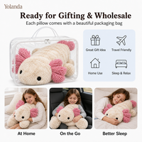 Peluche lestée personnalisée Yolanda, super douce, brodée, en forme de salamandre, avec fonction de chauffage au micro-ondes