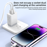 Pabrik grosir USB-A dua port 10W pengisi daya dinding cepat 2-port pengisian daya cepat steker US/EU/AU/IN/KR untukponsel cerdas