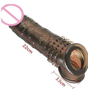 Maikum Offre Spéciale Manchon de pénis vibrant chauffant en silicone liquide réaliste de haute qualité pour femme, avec pointes, long et épais, pour retarder l'éjaculation - Product Image 3