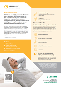 Garantie de qualité acide alpha-lipoïque de qualité alimentaire granulaire Betteral DC produit de soins de santé extrait de plante pour la santé mitochondriale - Product Image 6