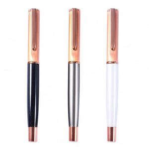 High Quality Metal Solid <b>Roller</b> Pen Ladies Antique Combine Color-Rose Golden Cap With Custom Logo for Office - Product Image 1