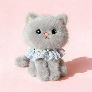 Lindo Juguete de Peluche Relleno de Algodón PP, Gato Sentado, Figura de Gatito para Niños, Muñeca de Gato para Abrazar y Dormir para Niñas, ODM - Product Image 4