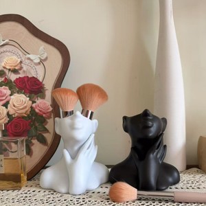 Xi Hong Face-shaped Cosmetic <b>Storage</b> <b>Box</b> Plastic Jewelry Holder Desktop Ornament Standing Type PP <b>Material</b> - Product Image 2