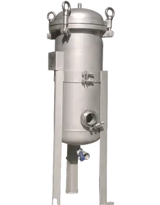 Single bag filter housing ss304 / ss316L Stainless steel bag filter housing for liquid filtration