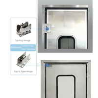 Porte de cuisine commerciale Turtech SS304 en acier inoxydable, purifiante et biosécuritaire, pour restaurant, à ouverture libre, résistante aux chocs et au trafic intensif