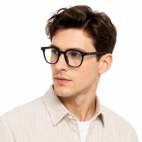 Venta caliente de verano ultraligero simple lucency ins estilo liso azul bloqueo de luz pequeño marco ovalado gafas miopes para cara pequeña