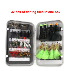 Kit de Señuelos de Pesca con Mosca Artificiales de ABS de 24-96 Piezas con Anzuelo Barbado y Caja <span class=keywords><strong>para</strong></span> Pesca en Lago/Río, Moscas Secas/Húmedas/Ninfas/Streamers, Realistas - Product Image 4