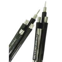 NFC 33-209 de baja tensión de aluminio ABC con Cable XLPE aislado de aleación de aluminio de AAAC mensajero Conductor