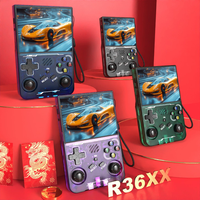 NKIWI Newest R36XX Retro Console de jeu portable avec écran HD de 3.5 pouces Double Joystick Batterie de 3000mAh supportant deux joueurs
