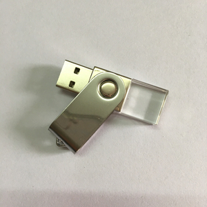 High Quality Crystal Swivel Usb Stick 4Gb 8Gb 16Gb Oem Logo Usb 2.0 Crystal Usb Flash Drive