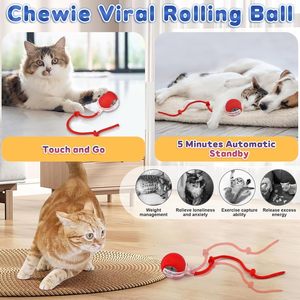 Balle interactive intelligente pour animaux de compagnie, balle roulante durable pour chats et chatons, activité de jeu en intérieur, entraînement et utilisation quotidienne - Product Image 2