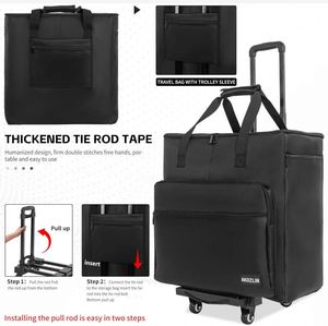 Muestra gratuita: Maletín de transporte para PC de torre de doble capa, bolsa de almacenamiento de viaje para ordenador de sobremesa, maleta grande para ordenador. - Product Image 1