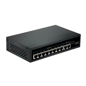 Cctv 52v 100m Unmanaged 8 +2 Uplink Ports Poe Network Switch With Good Price