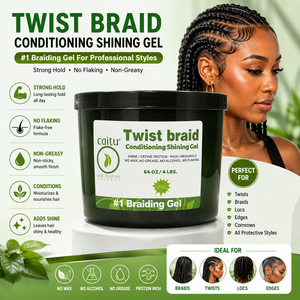 <span class=keywords><strong>Gel</strong></span> Coiffant Non Gras OEM&ODM pour Cheveux Torsadés, Définit les <span class=keywords><strong>Boucles</strong></span>, 64oz, <span class=keywords><strong>Gel</strong></span> Fixateur pour Bords Lisses, <span class=keywords><strong>Gel</strong></span> de Contrôle des Tresses pour Cheveux Noués - Product Image 1