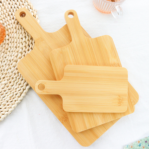 Tabla de cortar de bambú, bandeja para carne, verduras, frutas, Pizza, charcutería, tabla de cortar con mango - Product Image 4