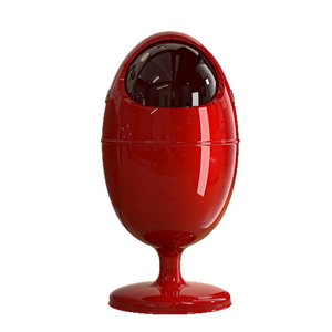 High Footed Waste <b>Bin</b> Round White Indoor Sealed Design Living Room <b>Large</b> Capacity Storage <b>Bin</b> - Product Image 5