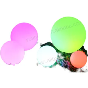 Small waterproof 100% floating sphere led illuminated swimming pool ball light