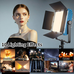Yidoblo 100w bi color white Panel LED film shooting studio <span class=keywords><strong>video</strong></span> A-2200IIT <span class=keywords><strong>con</strong></span> 10 effetti di illuminazione illuminazione fotografica - Product Image 3