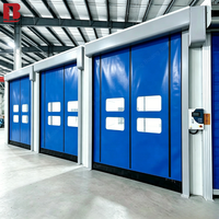 Porte à enroulement rapide Bolang, porte industrielle automatique en PVC, auto-réparatrice, à enroulement rapide, à haute vitesse, réduction du bruit, anti-poussière, anti-insectes