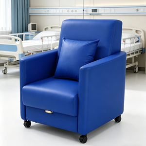 Sillón <span class=keywords><strong>de</strong></span> Acompañamiento Plegable <span class=keywords><strong>de</strong></span> Alta Gama para Hospital, Sofá Cama Reclinable y Convertible para Sala <span class=keywords><strong>de</strong></span> Estancia - Product Image 2