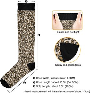 Özel baskı çorap çorap leopar özel 360 baskılı dijital süblimasyon boş baskı varis çorabı - Product Image 6