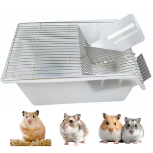 Gabbia da Laboratorio per Criceti, Box per Allevamento di Topi Bianchi con Design Semplice e Robusto, Vassoio in Plastica e Telaio in Ferro - Product Image 1