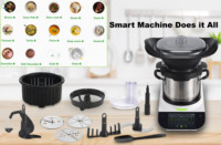 Aparato de cocina, pantalla táctil de 7 pulgadas, recetas integradas, Wifi, procesador de alimentos, Robot de cocina, mezclador termo multifuncional