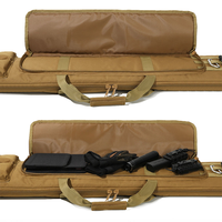 Sac à fusil tactique de 47 pouces, sac à dos double pour fusils longs, pour le rangement et le transport, étui à fusil imperméable pour la chasse/la tirade