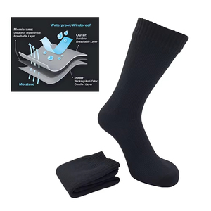 Chaussettes d'hiver personnalisées 100 % imperméables, épaisses, tricotées, antidérapantes, respirantes, avec logo personnalisé pour usage extérieur, vente en gros - Product Image 2