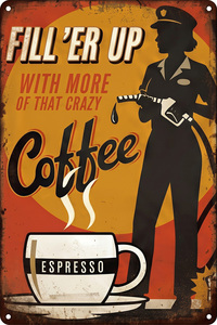 Insegne in Latta all'Ingrosso, Targhe Vintage in Metallo 20x30cm, Poster in Metallo Personalizzati Retrò per Arredamento Casa, Club, <span class=keywords><strong>Caffè</strong></span> - Product Image 4