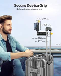 Support universel pour téléphone de voyage en avion Support pour téléphone de bureau Rotation multidirectionnelle à 360 degrés Support pour téléphone indispensable - Product Image 5