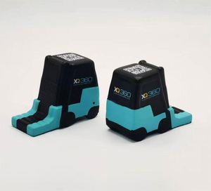 Jouets anti-stress promotionnels en mousse PU en forme de chariot élévateur avec logo imprimé, jouets anti-stress publicitaires personnalisés en forme de chariot élévateur - Product Image 2