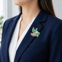 Broche personnalisée en émail dur pour la paix mondiale, badge métallique Harmonie Unité, souvenir commémoratif international, cadeau en gros