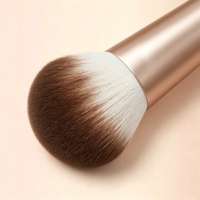 Ensemble de 9 pinceaux de maquillage en aluminium doré, poils synthétiques vegan, pour le visage, les yeux, la poudre, le fond de teint, le correcteur, pinceaux cosmétiques