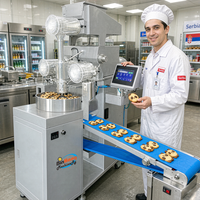 BK-168 Machine automatique motorisée à grande capacité pour la découpe de fil et l'enrobage de biscuits, ligne de production de biscuits 220V