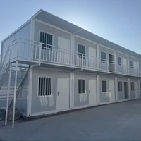 Maison conteneur préfabriquée portable de 20 pieds, kit de maisonnette compacte sur remorque, design Asie du Sud-Est, garantie 5 ans