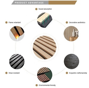 Panel Acústico Decorativo Ecológico de Absorción de Sonido con Listones Akupanel de 600*600 mm de MUMU DESIGN, Precio de Fábrica, <span class=keywords><strong>para</strong></span> KTV - Product Image 5