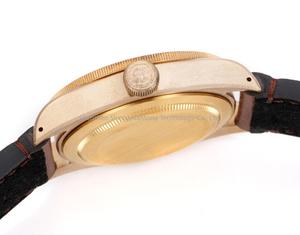 Montre mécanique multifonctionnelle pour homme, mouvement automatique en bronze bleu courbé, diamètre 43 mm, bracelet en cuir de vache italien, robuste - Product Image 5