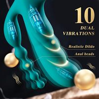 Kaninchen-Vibrator Sexspielzeug für Frauen 3-in-1 Erwachsenenspielzeug Schnellheizender Klitoris-Vibrator G-Punkt-Vibrator Stoßender Dildo Analkugeln