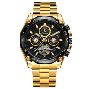 <span class=keywords><strong>Montre</strong></span> Forsining Tourbillon Mécanique <span class=keywords><strong>pour</strong></span> Hommes, Calendrier, Phase de Lune, Bracelet en Acier Inoxydable, <span class=keywords><strong>Montre</strong></span> de Soirée, Sportive, <span class=keywords><strong>pour</strong></span> Affaires - Product Image 1