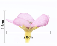 100 Buah Kepala Bunga Daisy Kain Mini 2Cm Bunga Buatan Multiwarna Realistis Tahan Air Dapat Dicuci untuk Kerajinan DIY