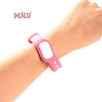 Bracelet en silicone NFC étanche, puce MIFARE Ultralight C, 13,56 MHz, RFID, bracelet en caoutchouc double couche avec bouton