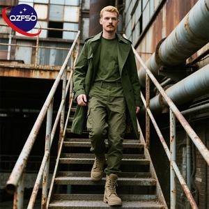 QZFSO High Quality Men's Slim-Fit Winter Jacket Warm Casual Button Decorations Customizable Large Additions Formal Wool Coat - Product Image 1