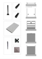 Panneau de clôture en plastique extérieur de villa de jardin de cour en bois WPC d'installation facile écologique avec poteau en aluminium