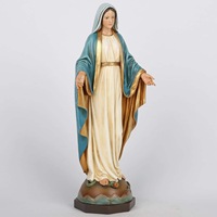 Statue religieuse de la Vierge Marie, sculpture classique en polyrésine, Notre-Dame de Grâce, pour usage dévotionnel catholique, objets religieux.
