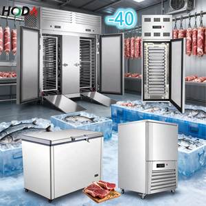 Congélateur rapide tunnel IQF extérieur avec compresseurs et évaporateurs, capacités de 5, 2, 1 TONNE, 500 kg, 300 kg, 1000 kg/h pour viande et crevettes - Product Image 4