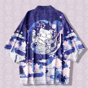 Kimono Japonés Personalizado con Diseño de Fantasma de Dibujos Animados, Haori Japonés, Capa de Anime - Product Image 6