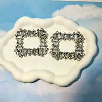 Accessoires de chaussures en métal ornés de strass et de cristaux, motifs floraux, clips de talon, boucles de mariée, pour l'approvisionnement transfrontalier