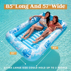 Flotador inflable extra grande para tomar el sol, tumbona para adultos, cama inflable, flotador tipo raft. - Product Image 5